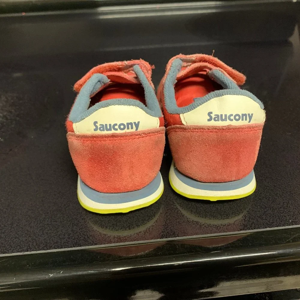 Saucony Boys Baby Jazz Red Sneakers